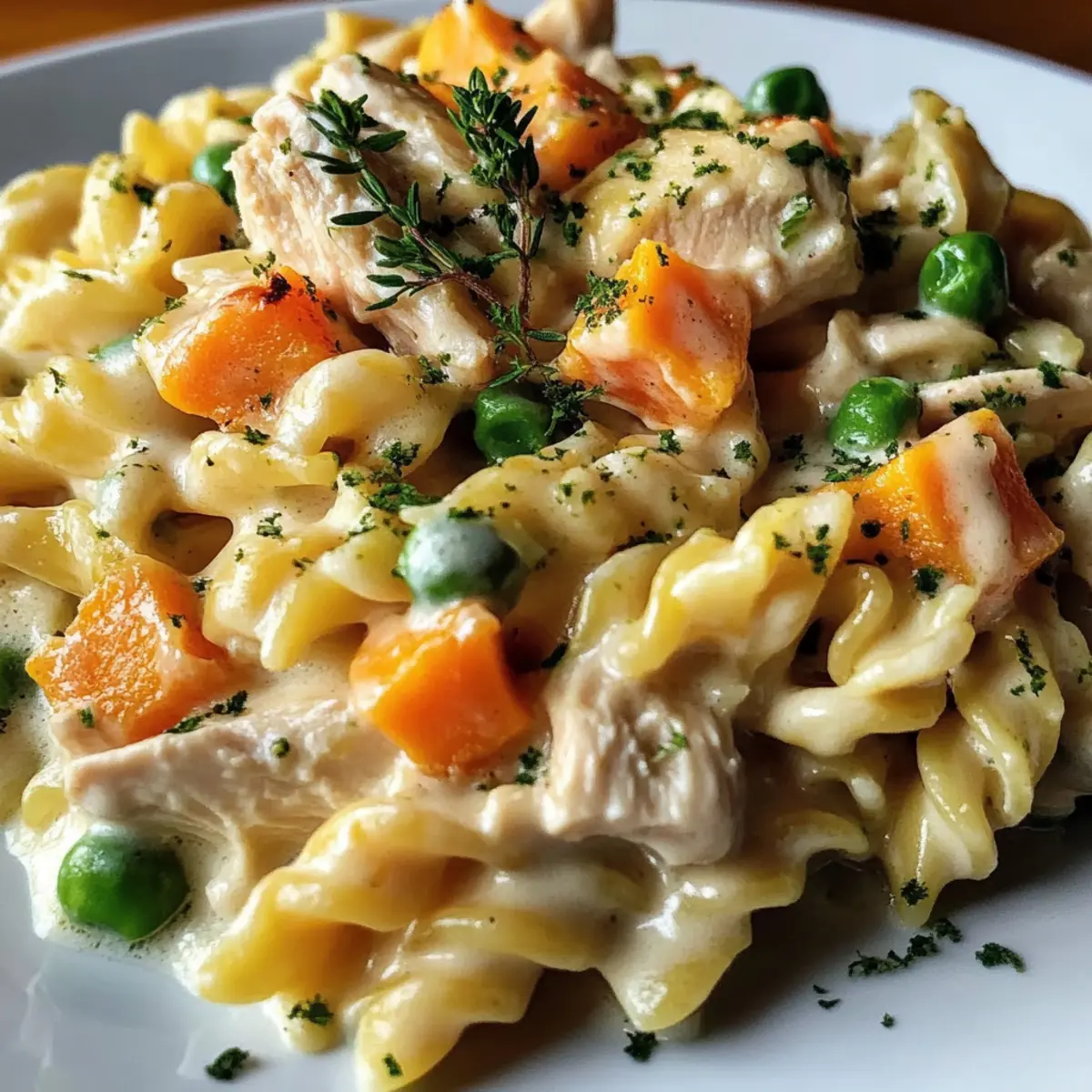 Creamy Chicken Pot Pie Pasta