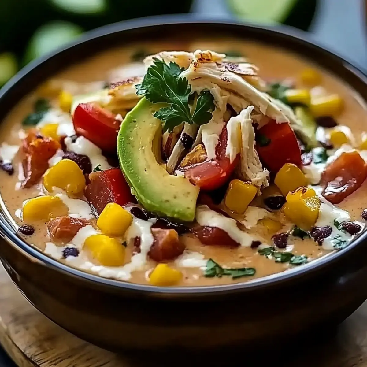 Creamy Chicken Taco Soup