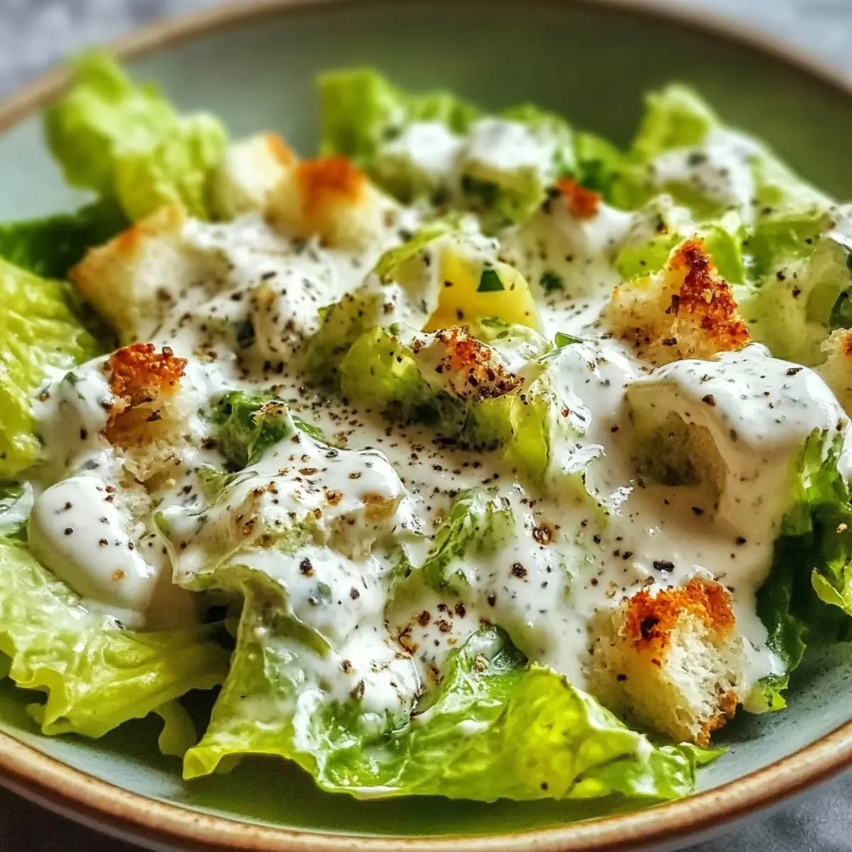 Creamy Greek Yogurt Caesar Dressing