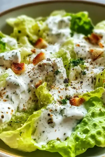 Creamy Greek Yogurt Caesar Dressing