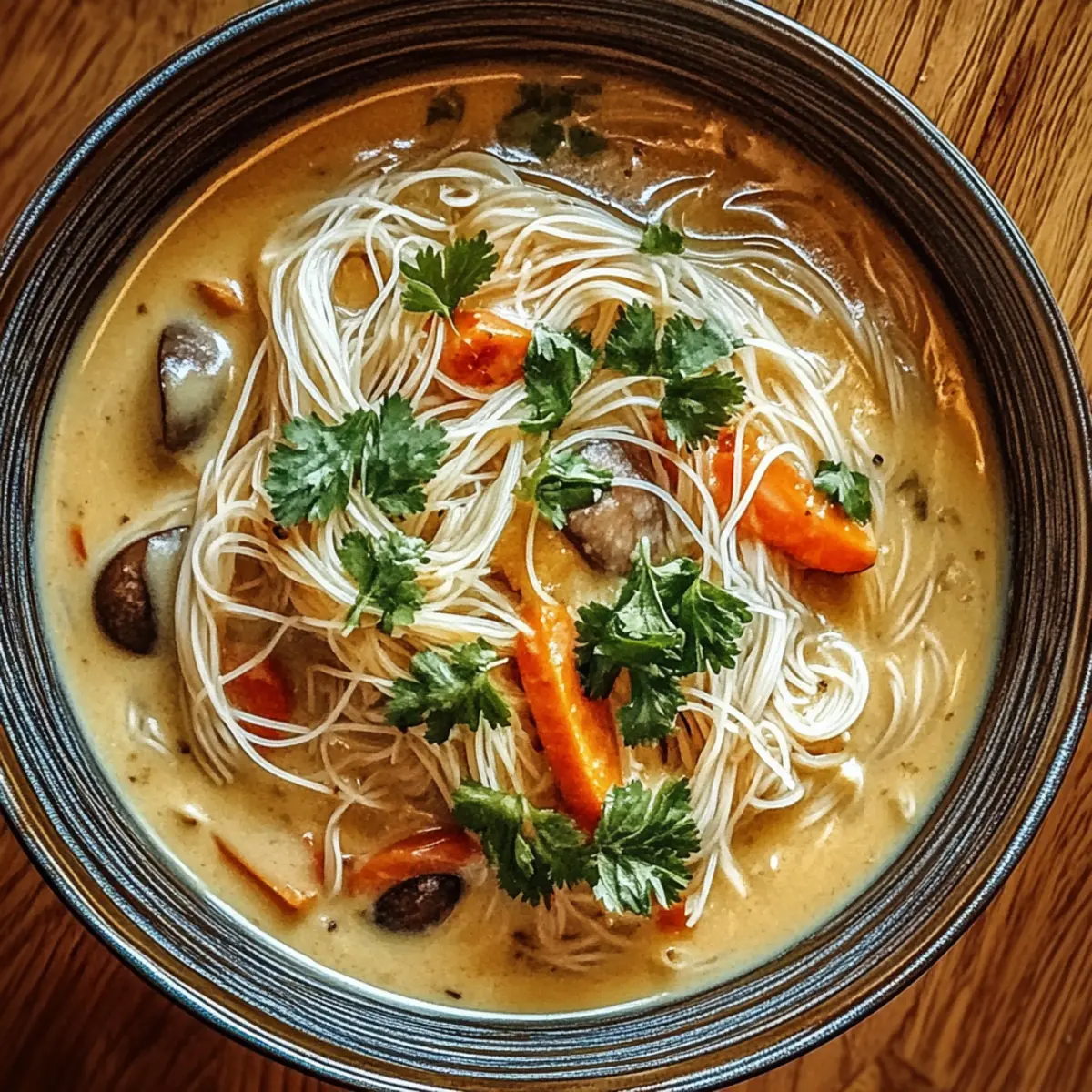 Creamy Nutty Noodle Soup