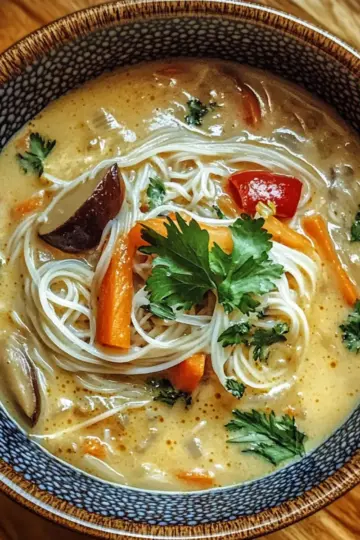 Creamy Nutty Noodle Soup
