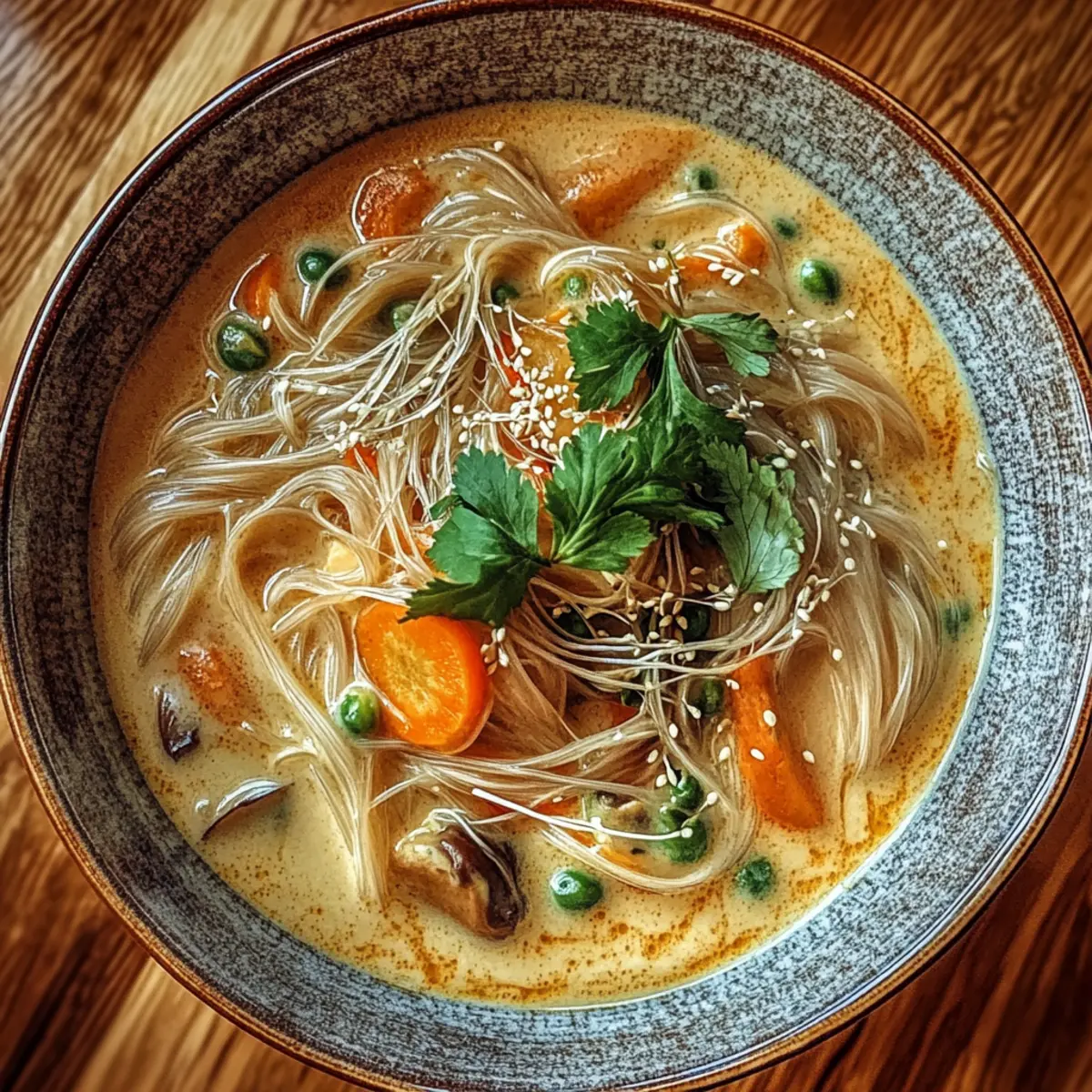 Creamy Nutty Noodle Soup
