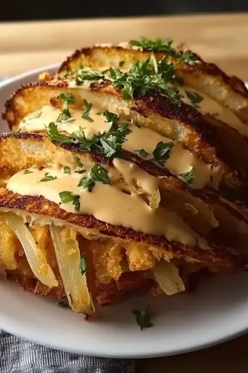 Crispy Chicken Alfredo Tacos