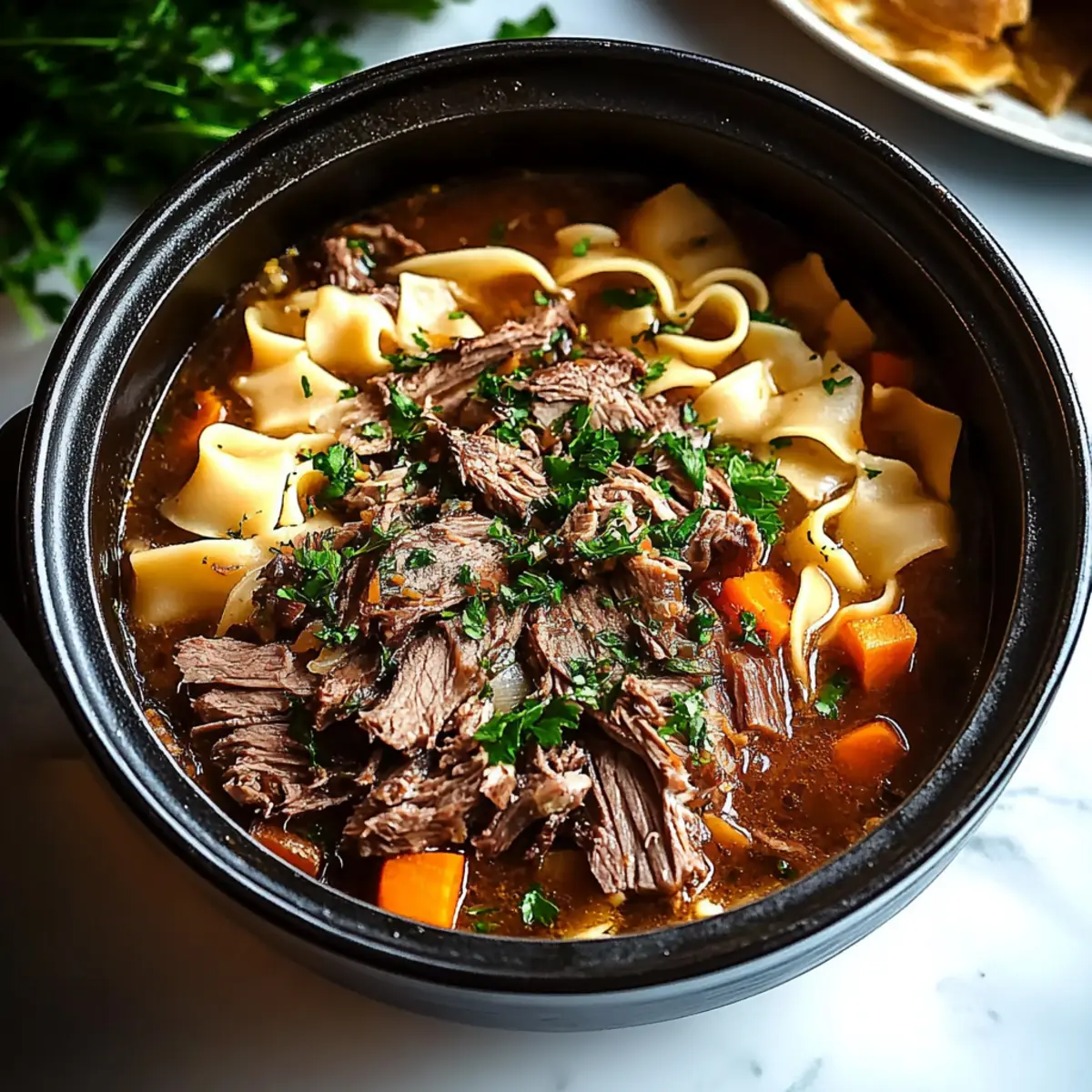 Crockpot Beef and Noodles