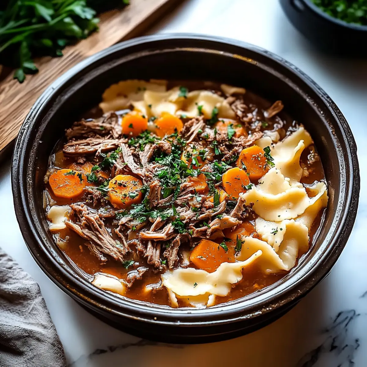Crockpot Beef and Noodles