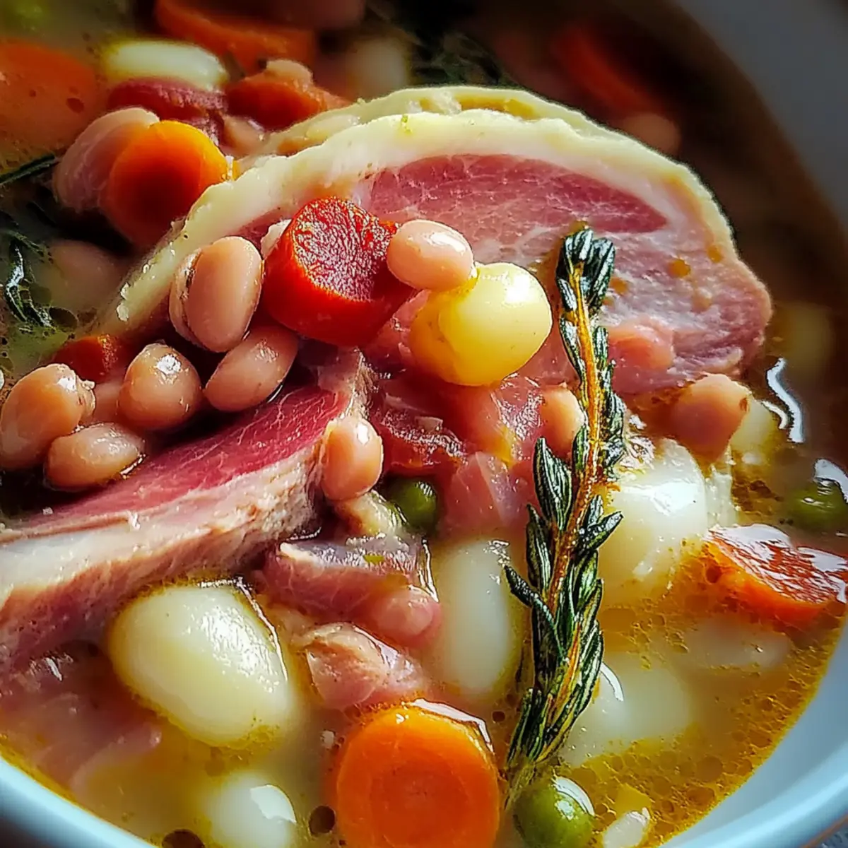 Crockpot Ham and Bean Soup