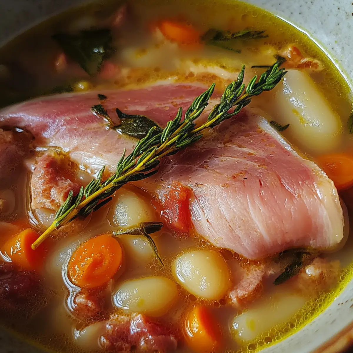 Crockpot Ham and Bean Soup