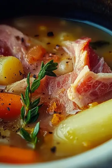 Crockpot Ham and Bean Soup
