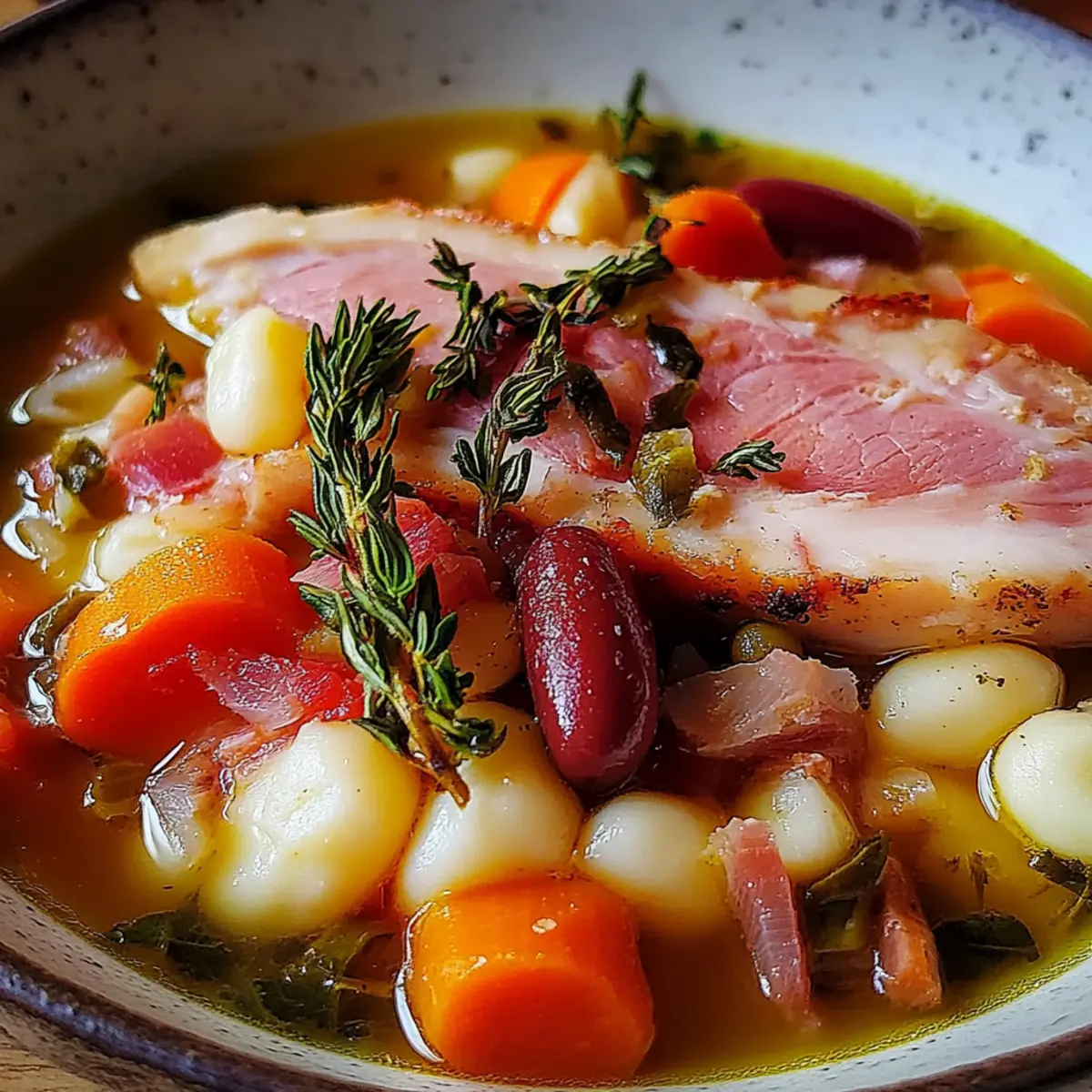 Crockpot Ham and Bean Soup