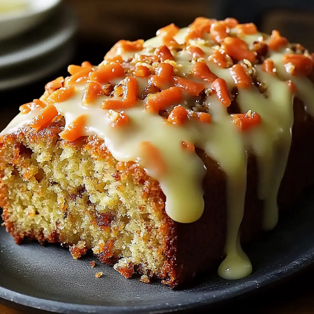 Eggless Carrot Cake Loaf