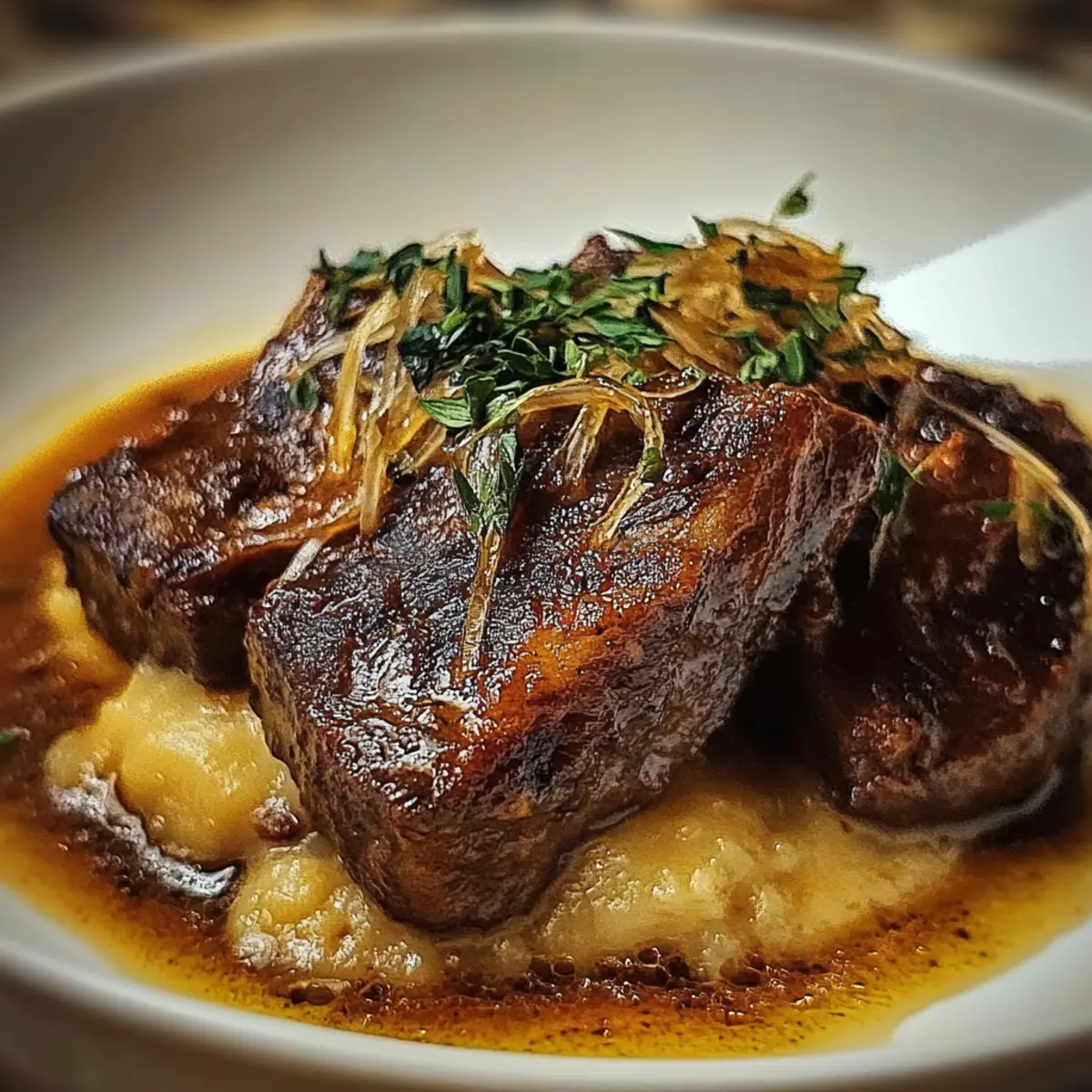 French Onion Soup With Beef Short Ribs