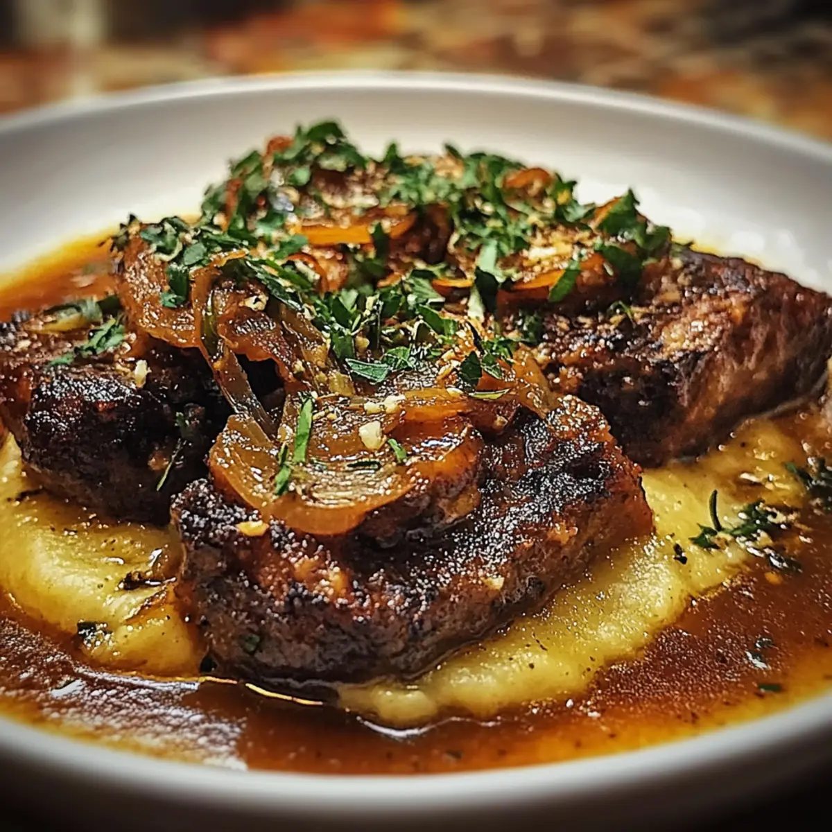 French Onion Soup With Beef Short Ribs