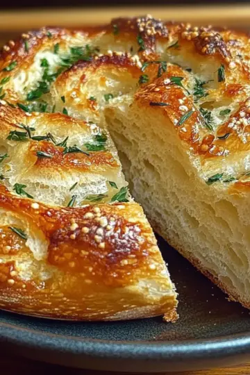 Garlic Herb Dutch Oven Bread