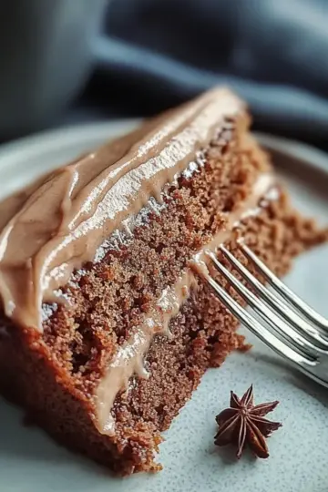Gingerbread Cake with Cinnamon Molasses Frosting