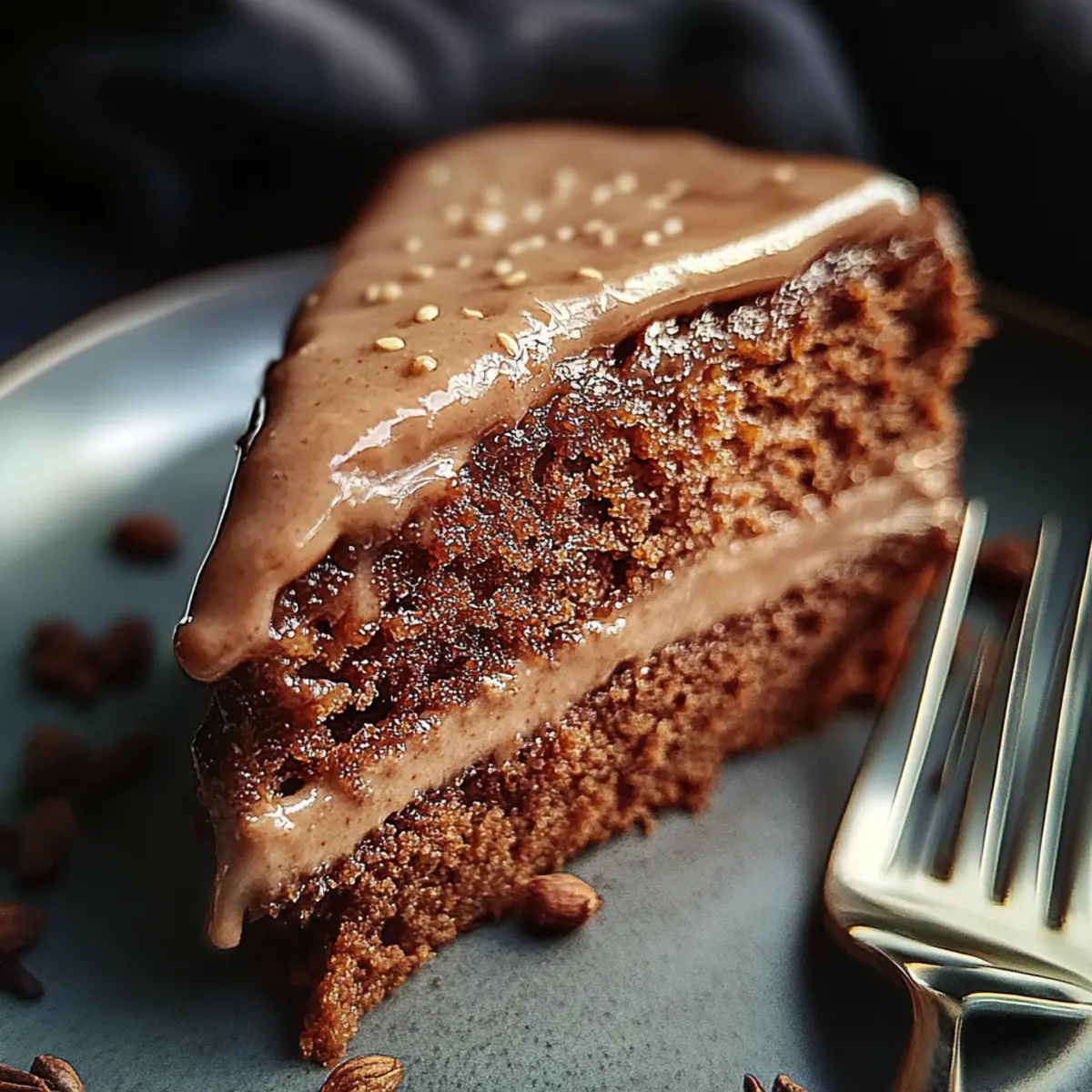 Gingerbread Cake with Cinnamon Molasses Frosting
