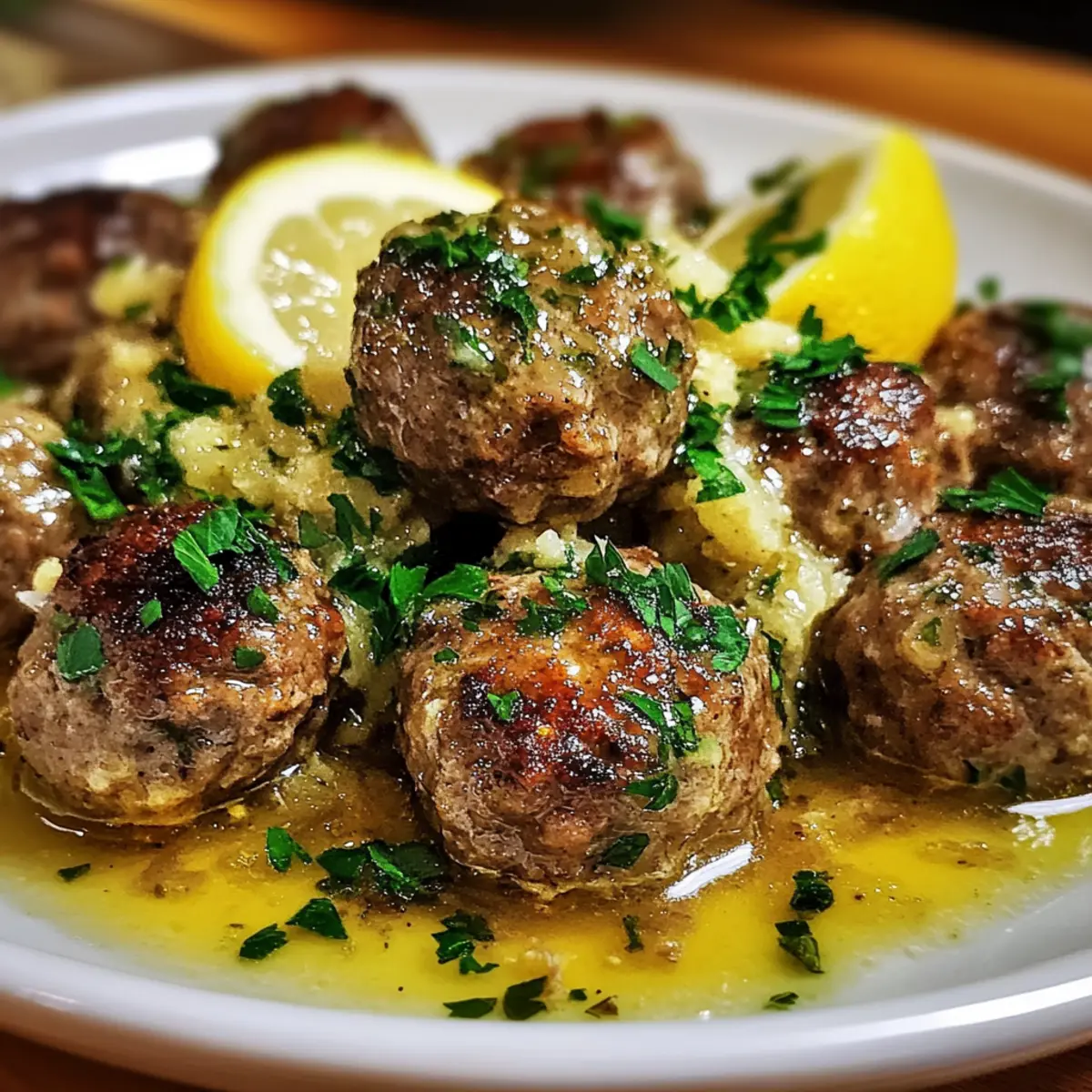 Greek Meatballs in Lemon Sauce
