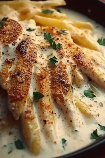 Grilled Chicken Alfredo Pasta