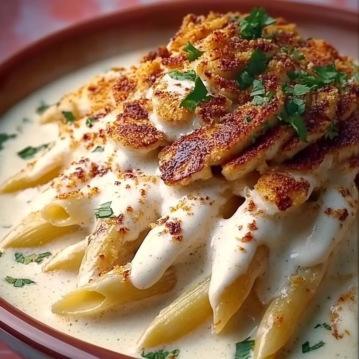 Grilled Chicken Alfredo Pasta