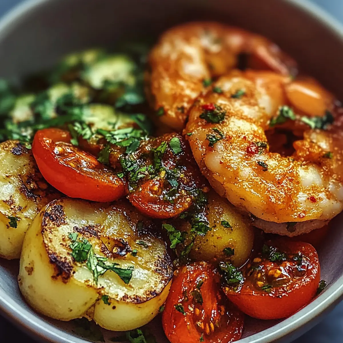 Healthy Grilled Shrimp Quinoa Bowl