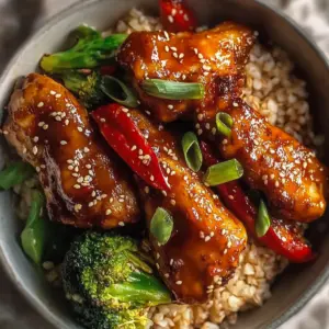 Healthy Sticky Chicken Bowls
