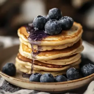 High-Protein Blueberry Pancakes