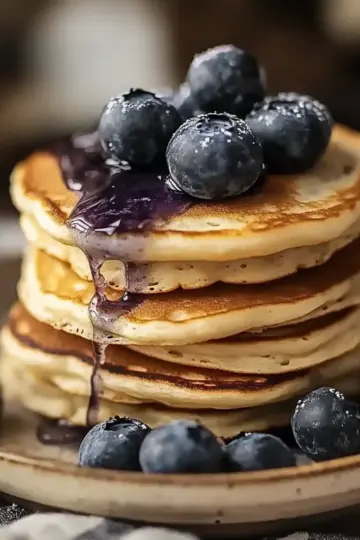 High-Protein Blueberry Pancakes