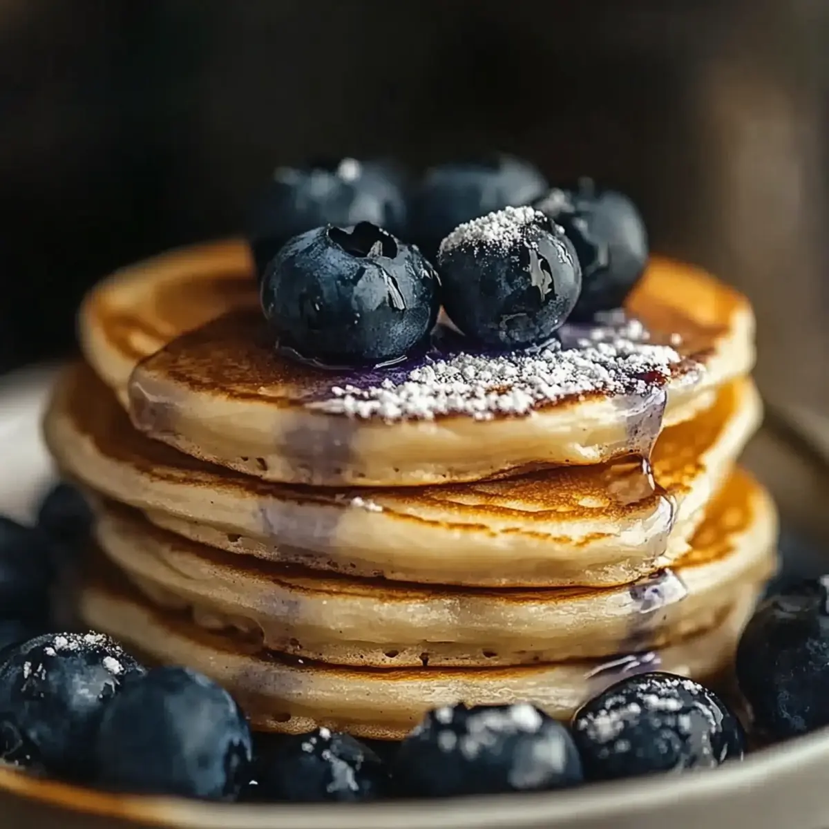 High-Protein Blueberry Pancakes