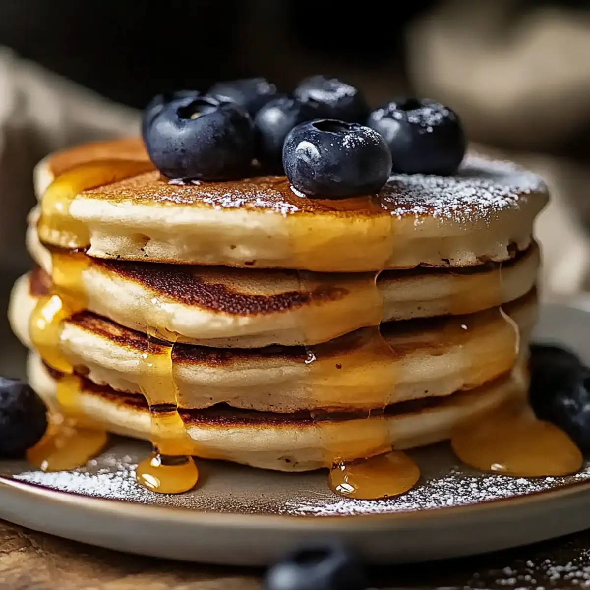 High-Protein Blueberry Pancakes