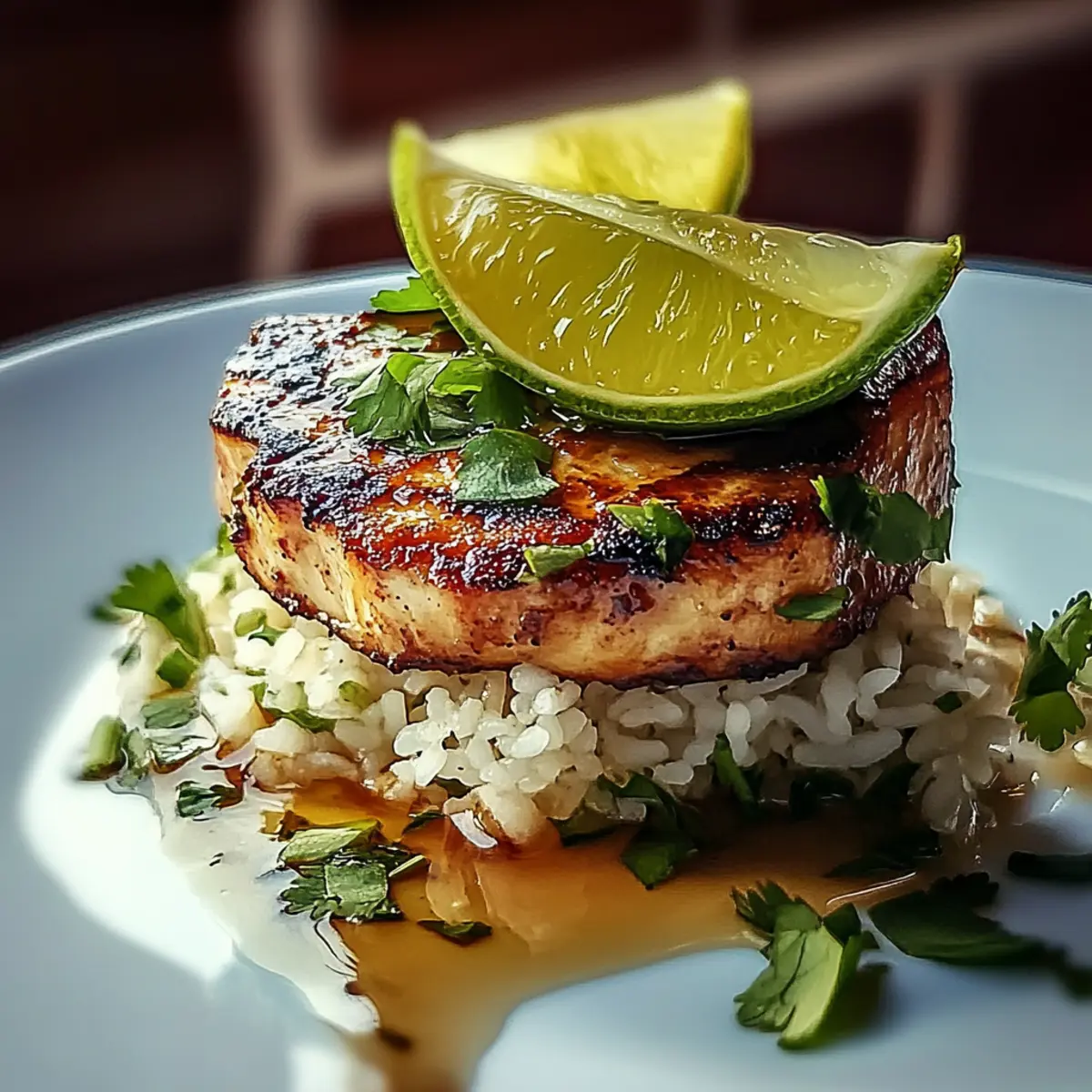 Honey Lime Chicken & Avocado Rice Stack