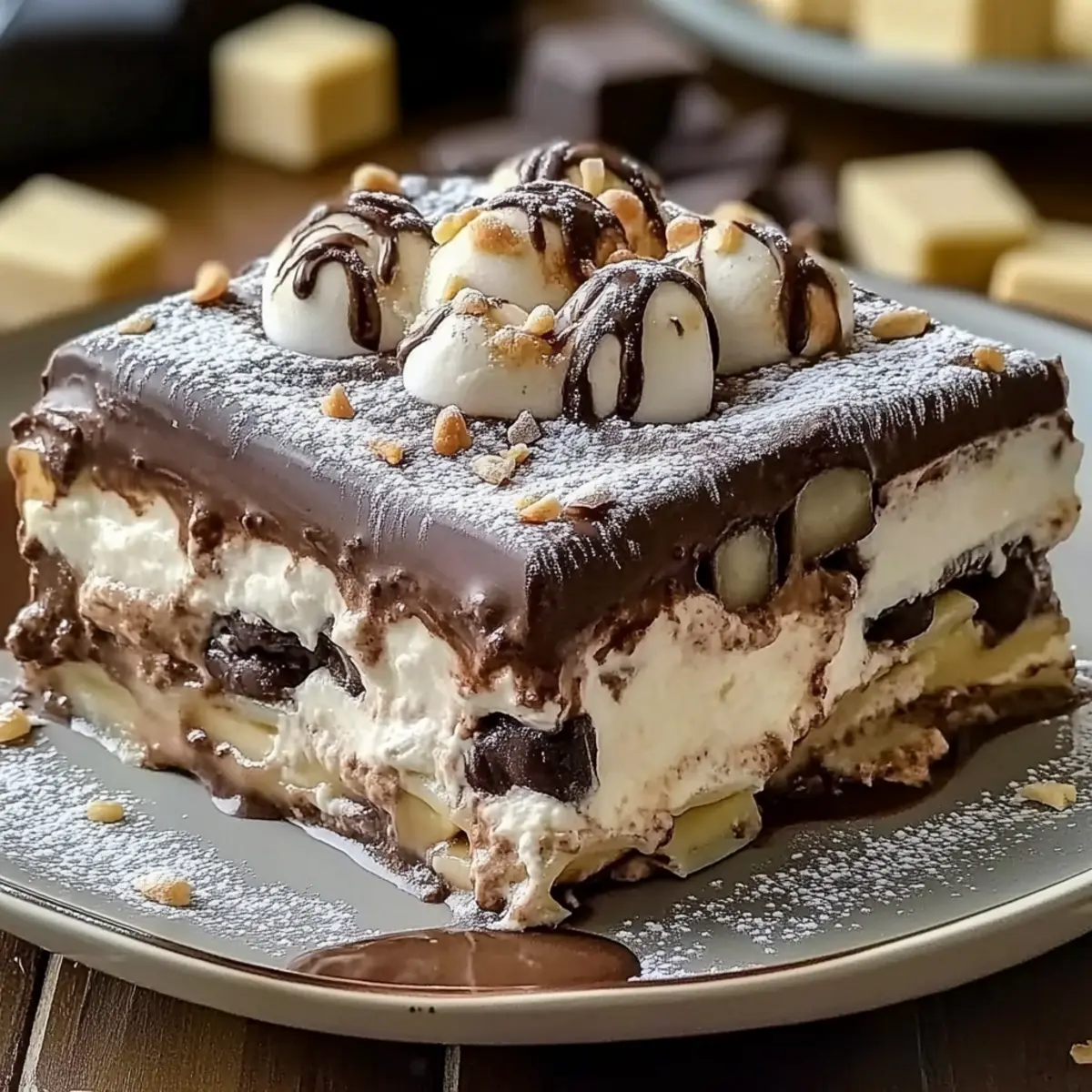 Hot Chocolate Lasagna