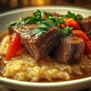 Italian Inspired Pot Roast and Risotto Dinner