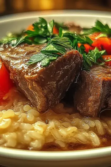 Italian Inspired Pot Roast and Risotto Dinner