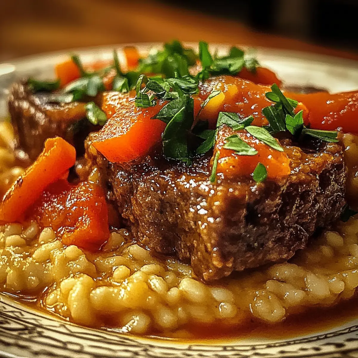 Italian Inspired Pot Roast and Risotto Dinner