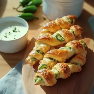 Jalapeños Popper Puff Pastry Twists