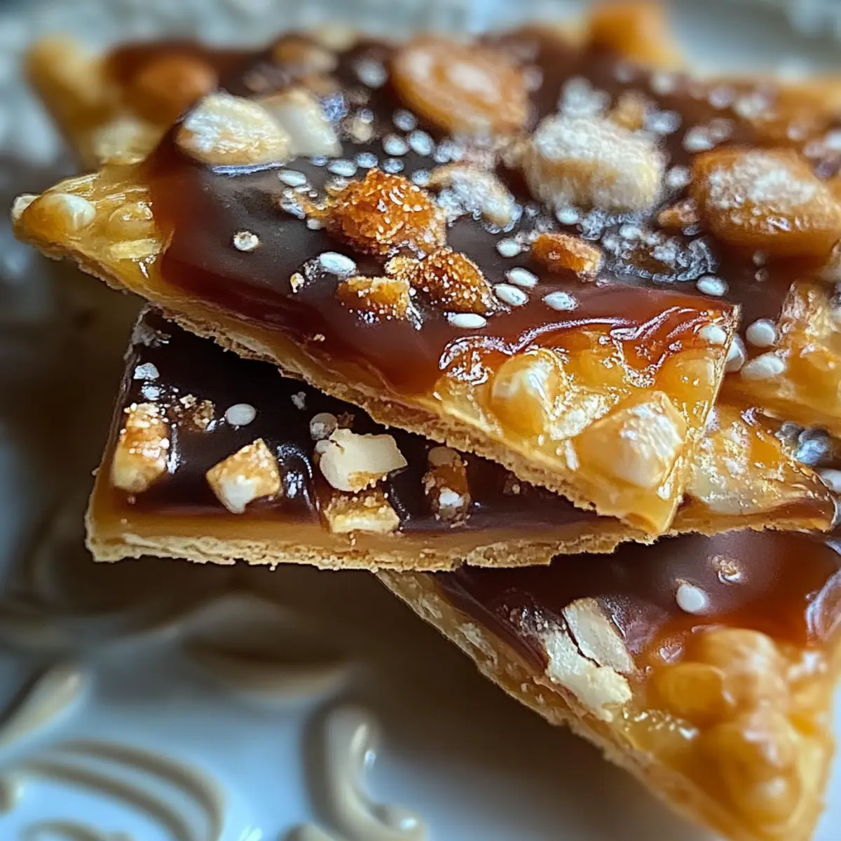 Keto Christmas Saltine Toffee