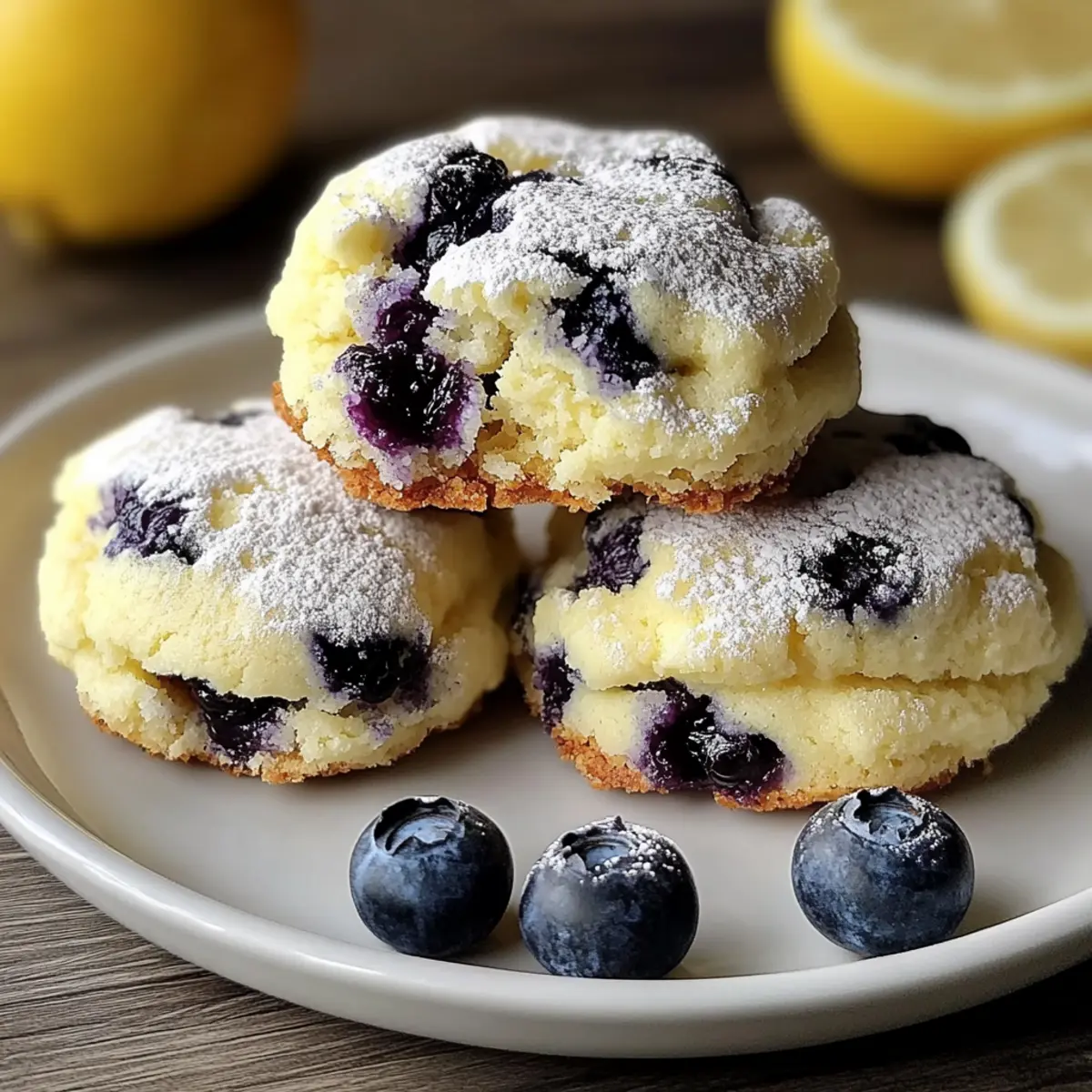 Lemon Blueberry Cheesecake Cookies