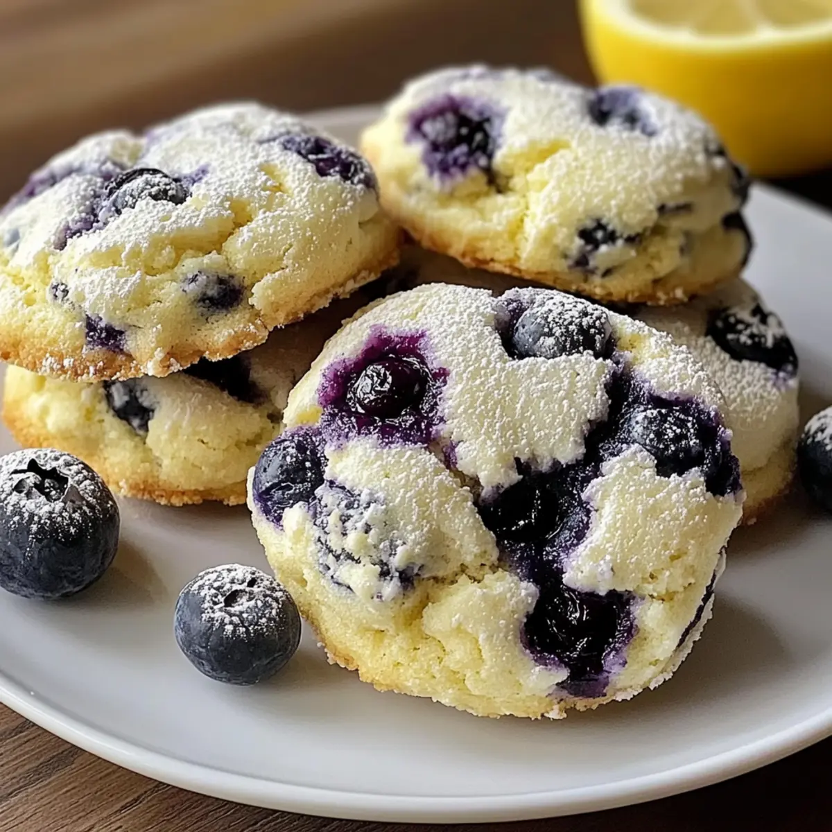 Lemon Blueberry Cheesecake Cookies