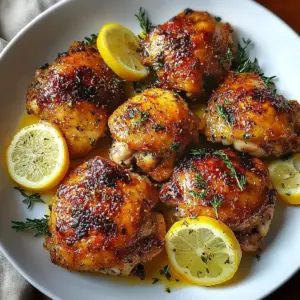 Lemon Paprika Roast Chicken Thighs
