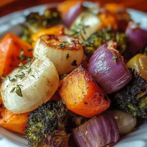 Maple Dijon Roasted Vegetables