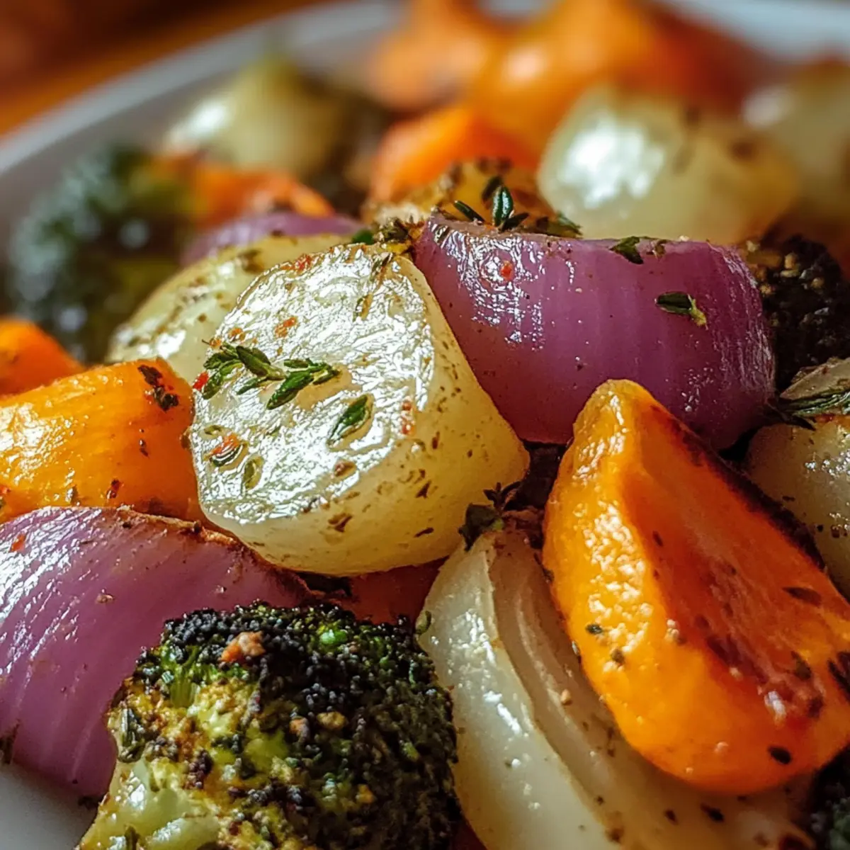 Maple Dijon Roasted Vegetables