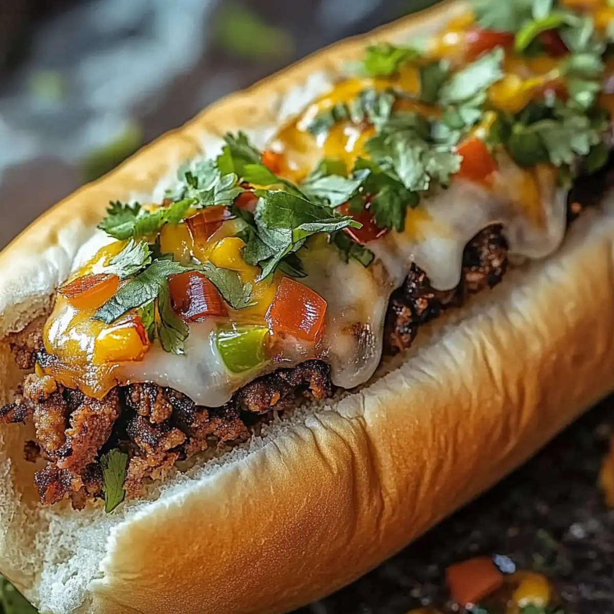 Mexican Chopped Cheese Sandwich