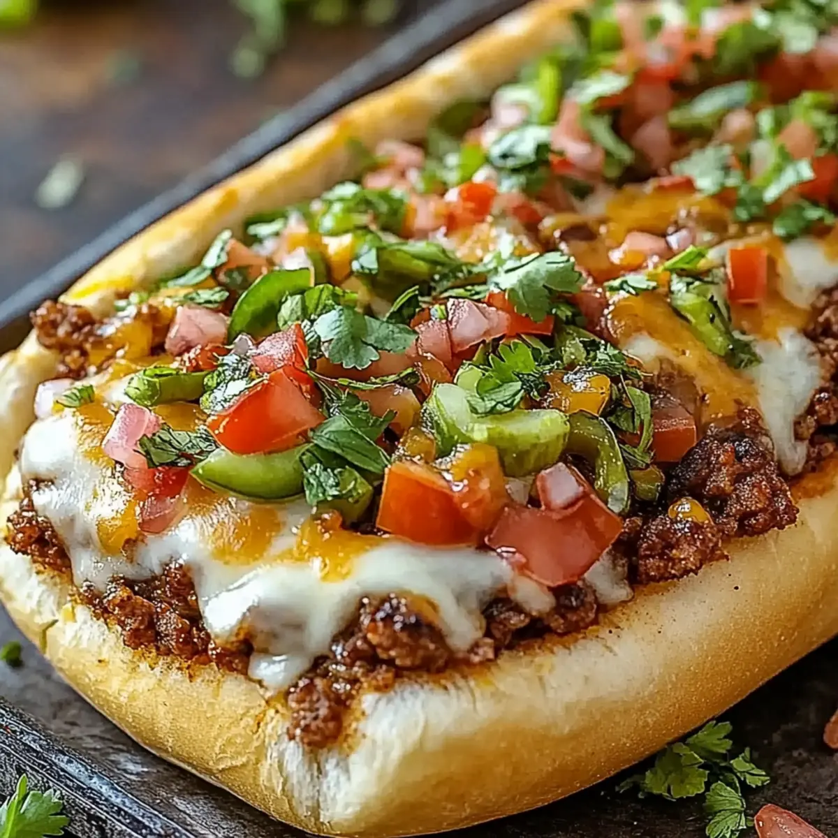 Mexican Chopped Cheese Sandwich