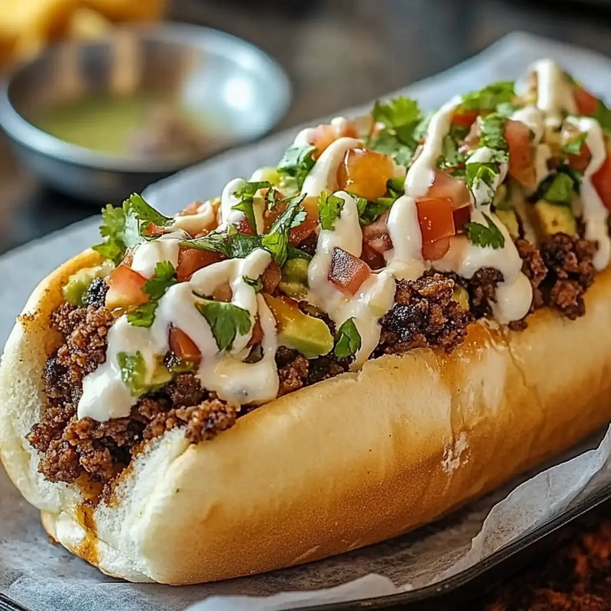 Mexican Chopped Cheese Sandwich