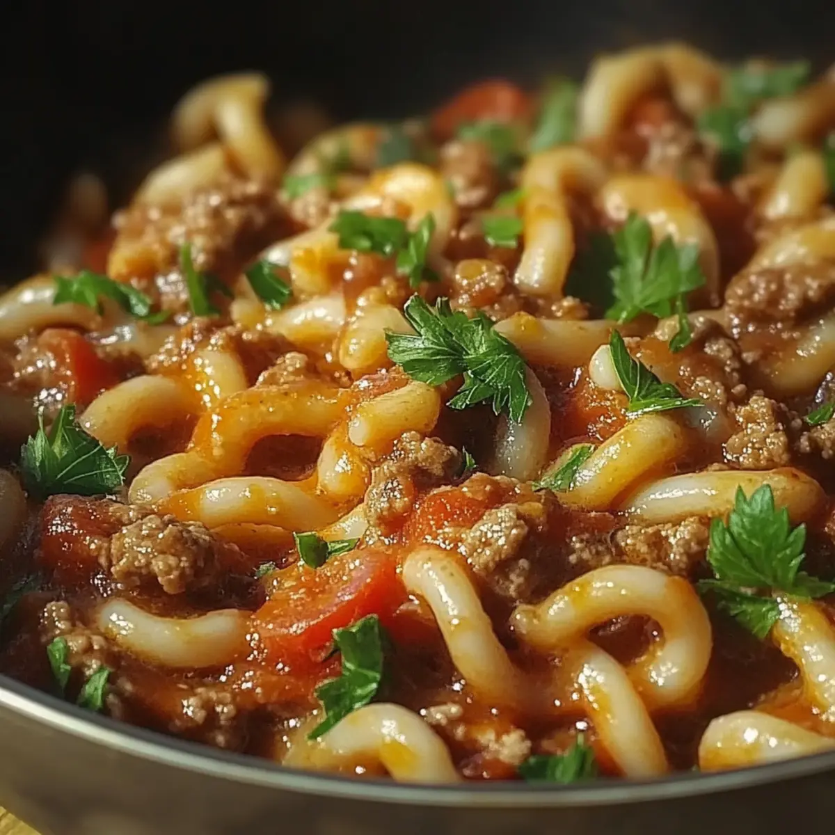 Minced Beef Trottole Pasta