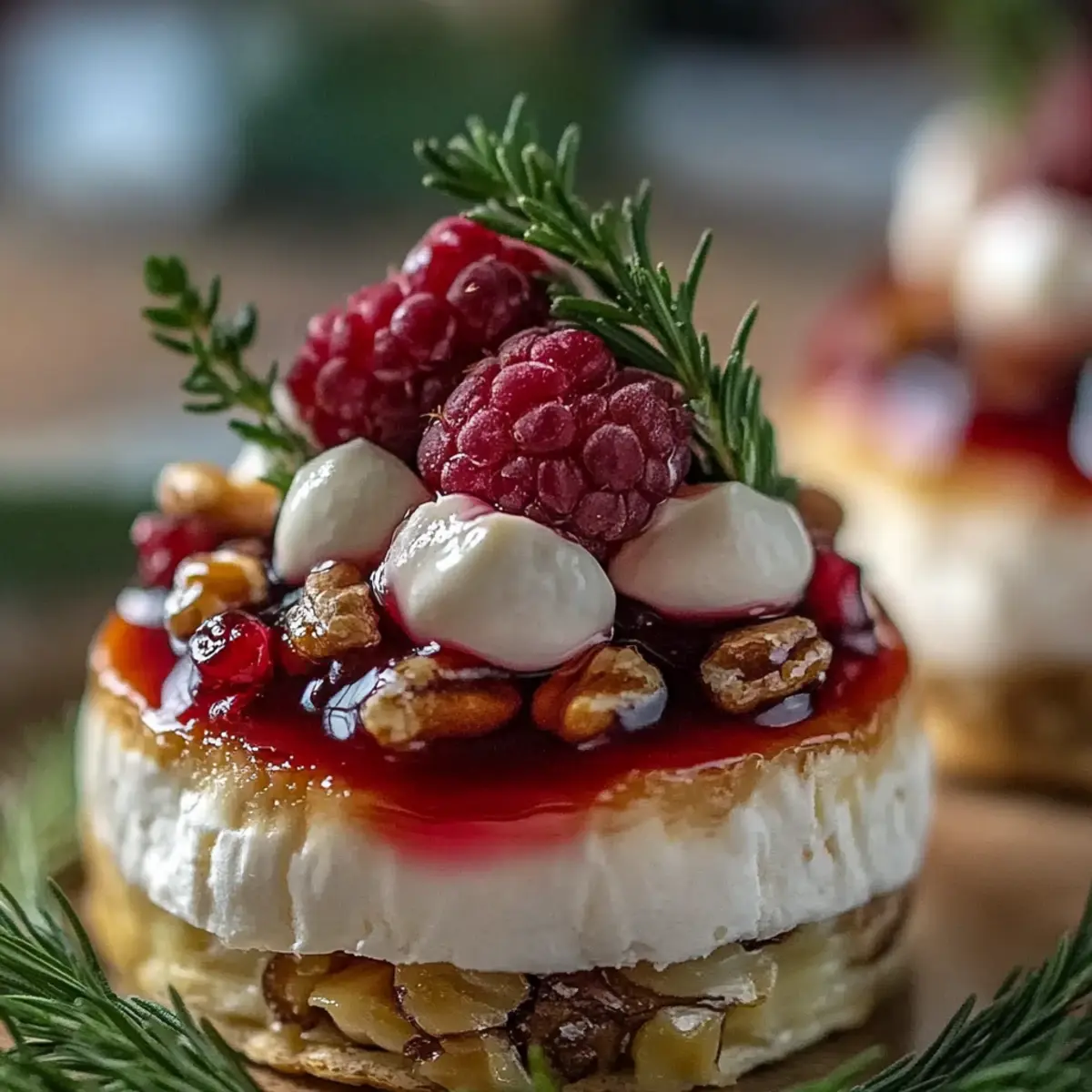 Mini Brie Christmas Trees
