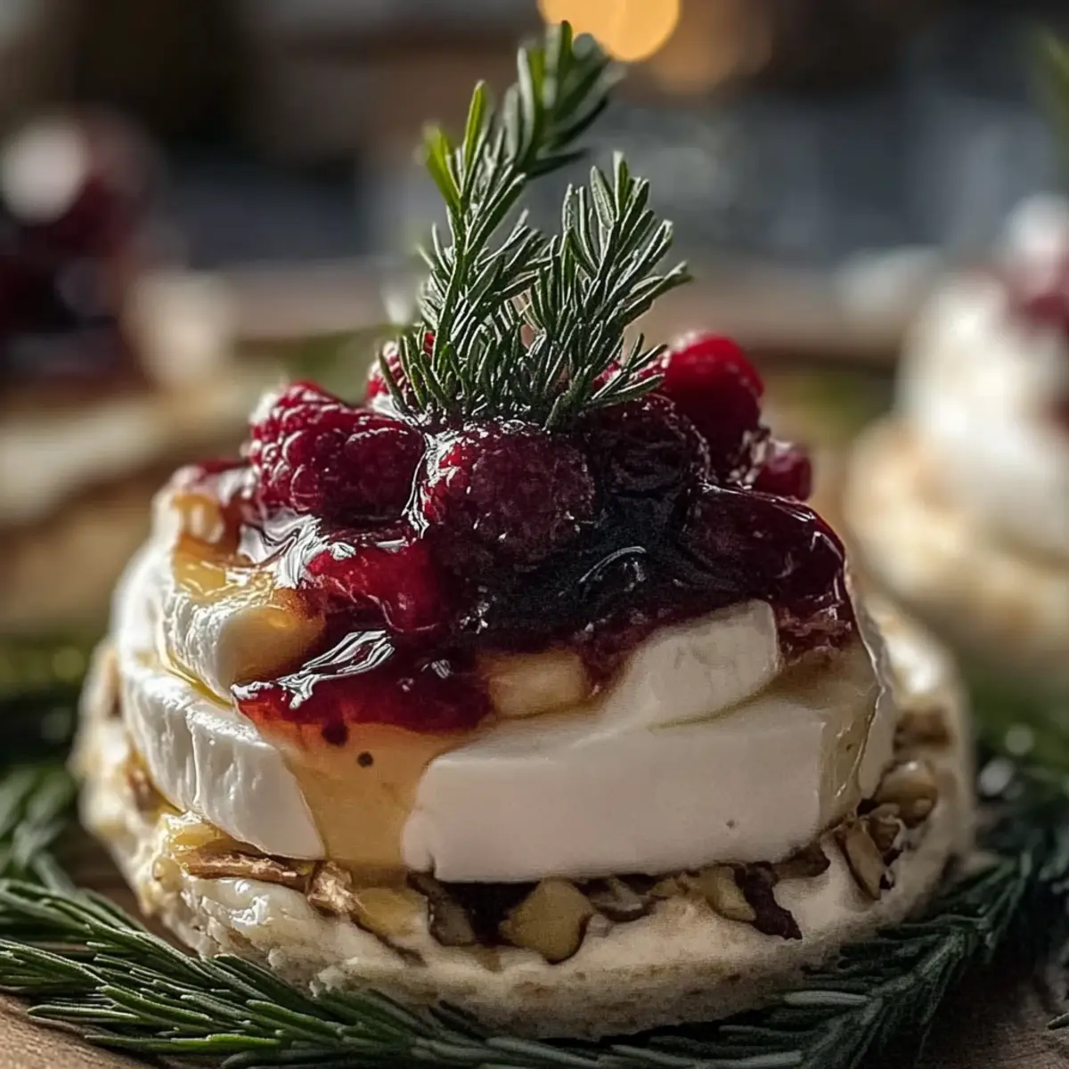 Mini Brie Christmas Trees