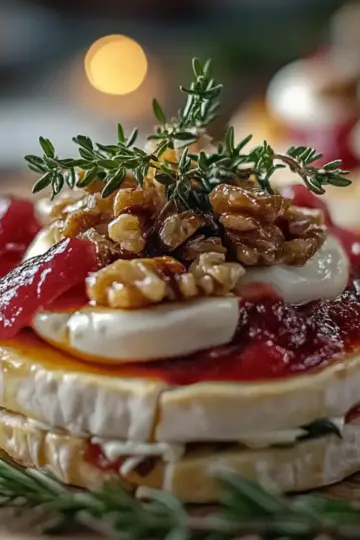 Mini Brie Christmas Trees