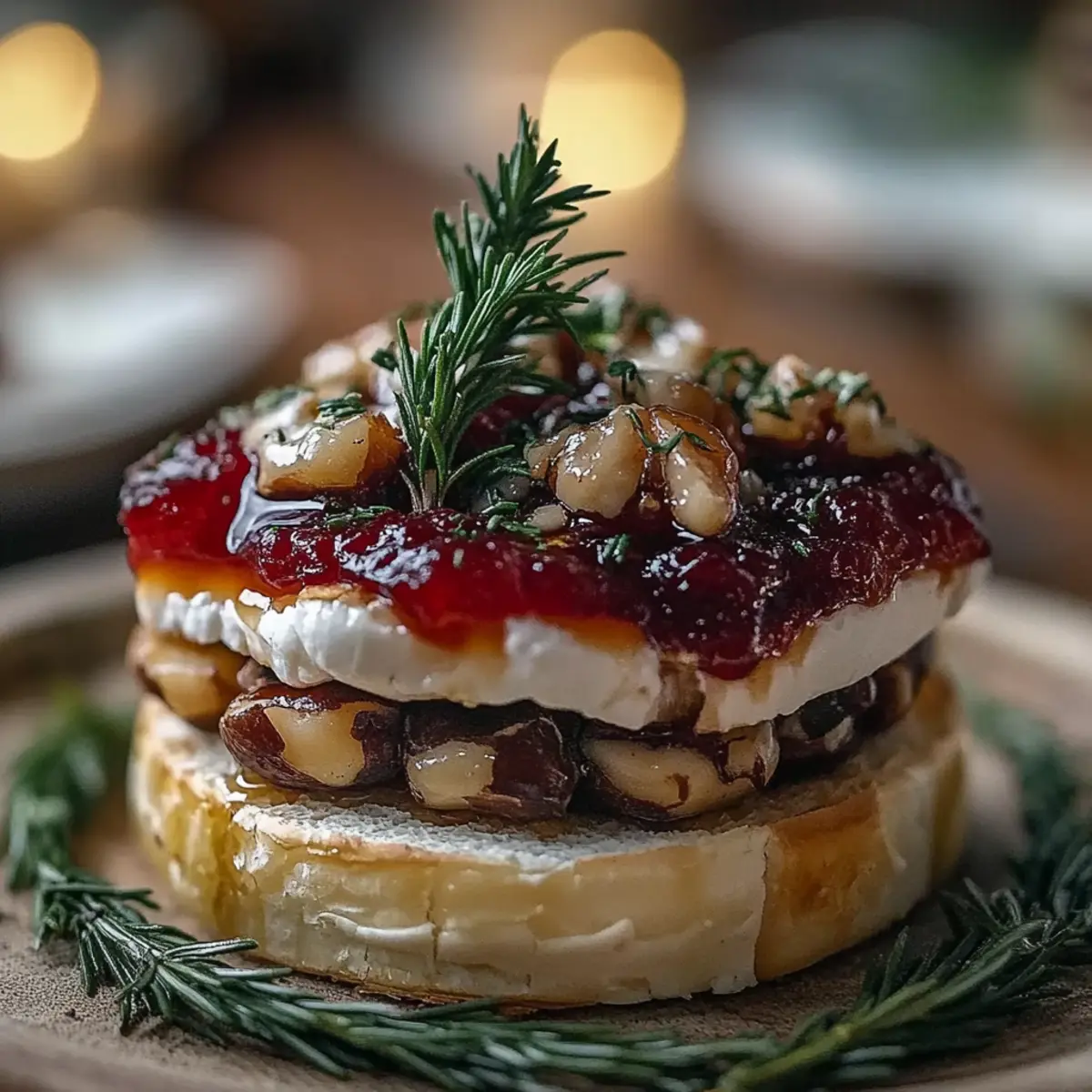 Mini Brie Christmas Trees