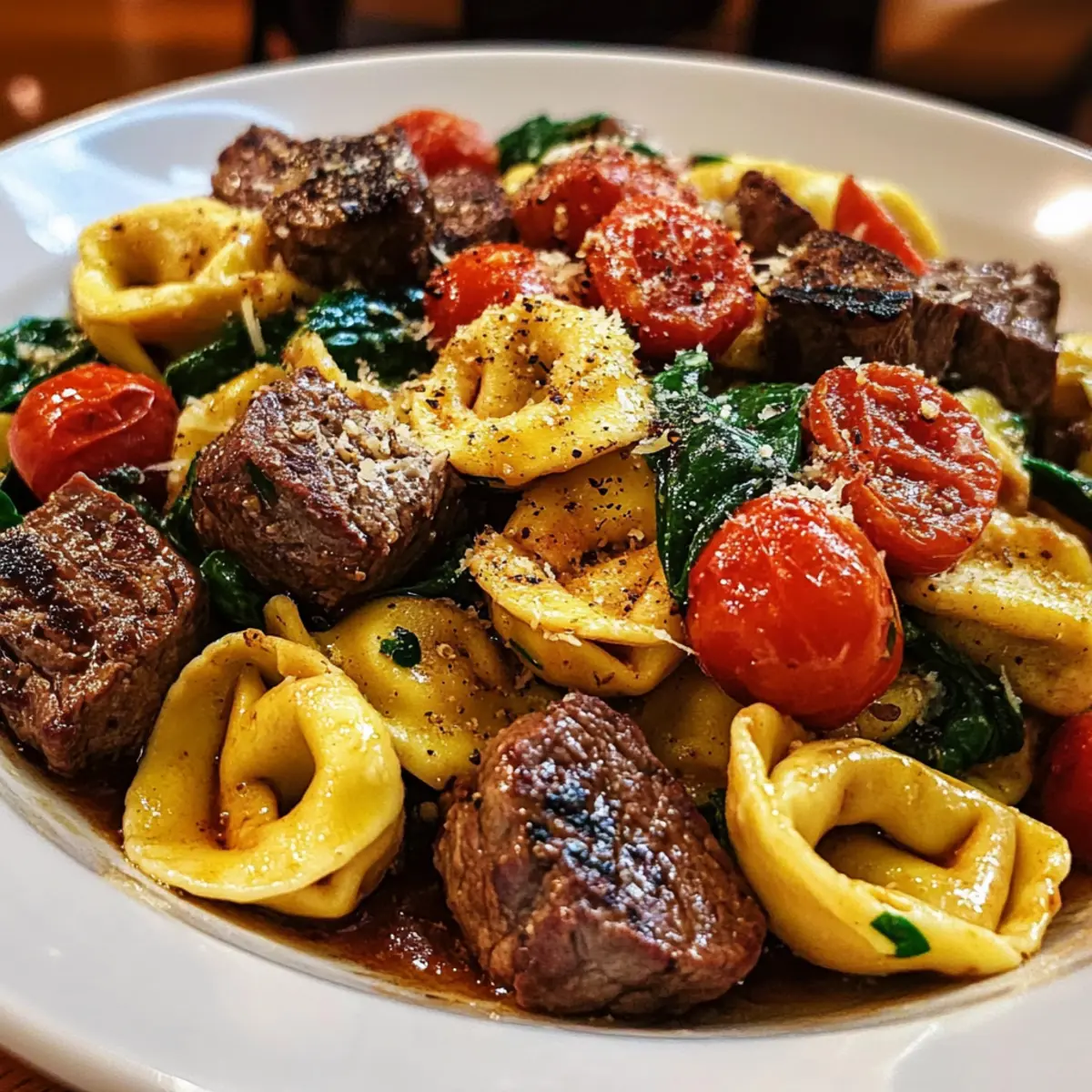 One-Pan Steak Bite Tortellini